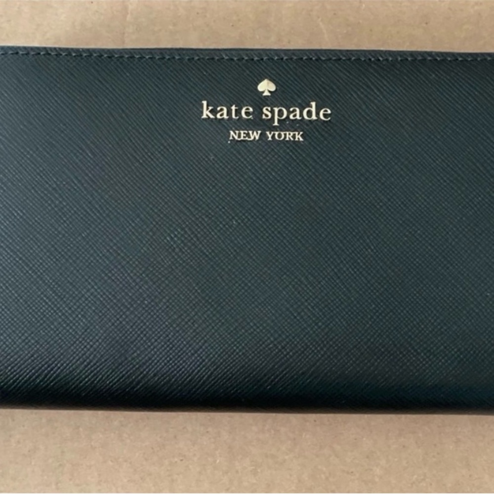 Kate Spade Black Leather Clutch